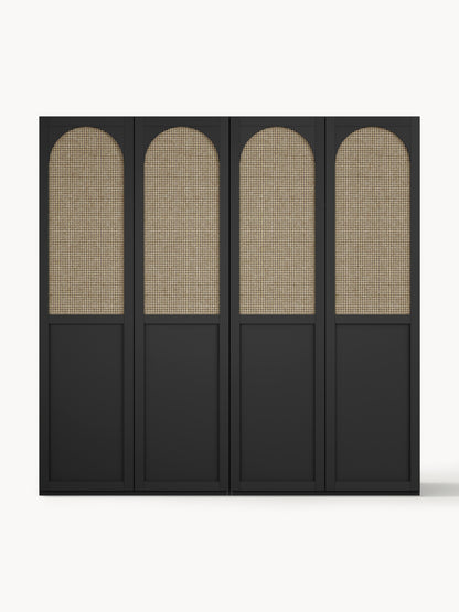 Modularer Drehtürenschrank Jeanne, 200 cm Breite, in verschiedenen Größen
