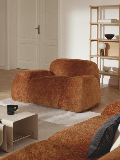 Loungesessel Wolke aus Teddy-Bouclé