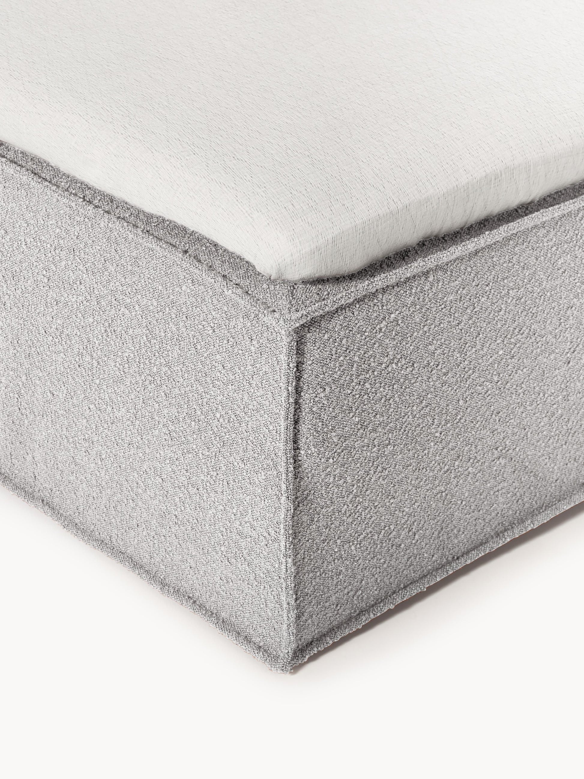 Bouclé-Boxspringbett Lennon