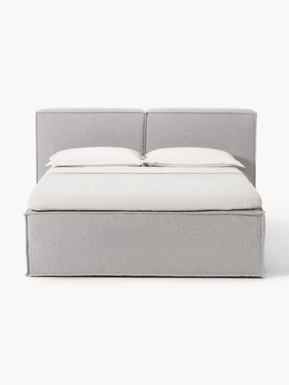 Bouclé-Boxspringbett Lennon