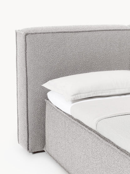 Bouclé-Boxspringbett Lennon