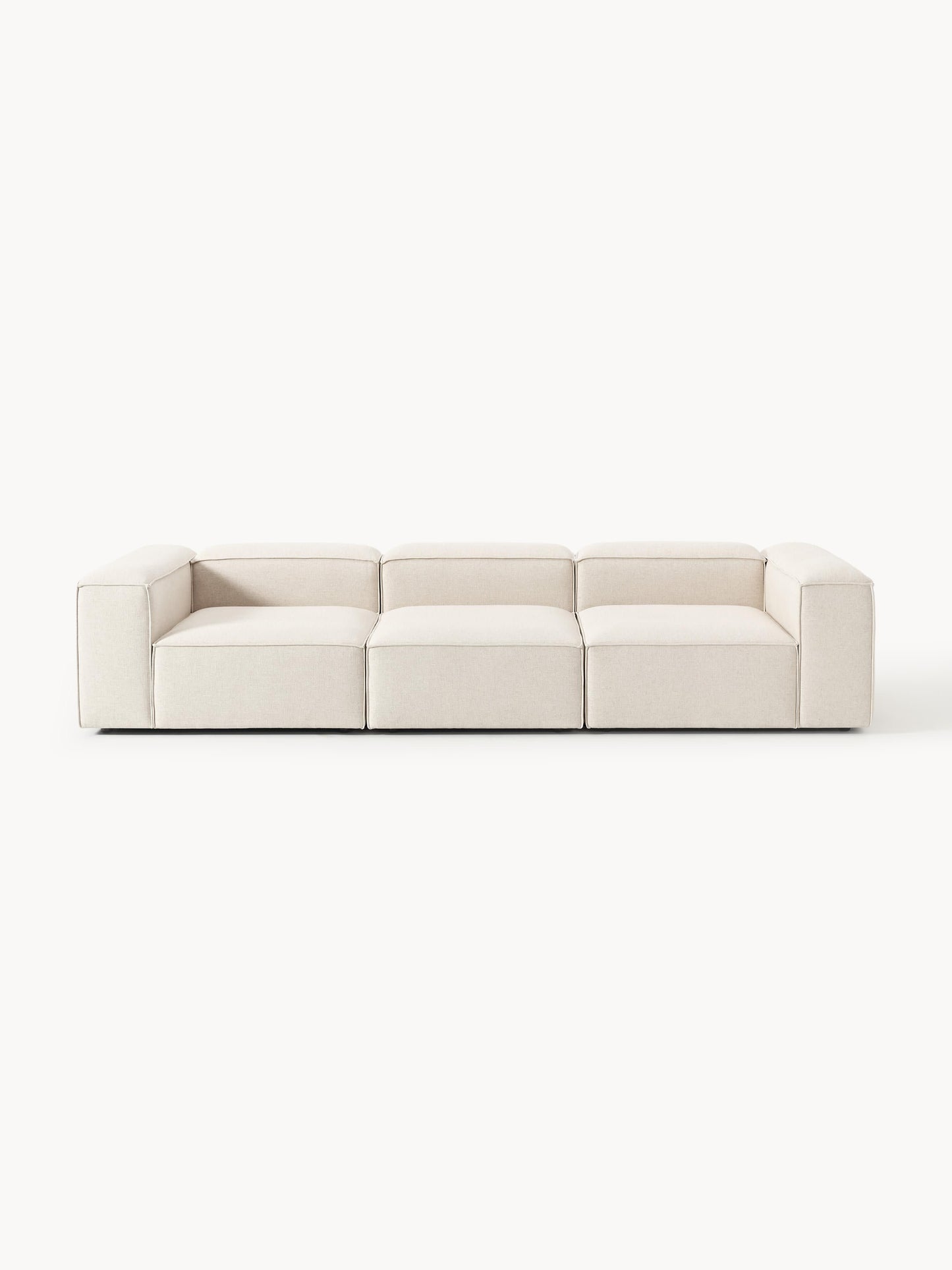 Galeriebild 1 - Modulares Sofa Lennon (4-Sitzer) aus Leinen-Mix