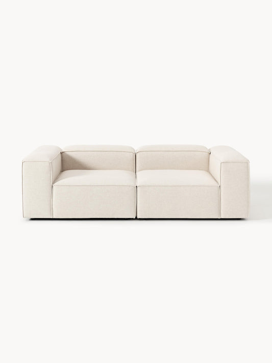 Galeriebild 1 - Modulares Sofa Lennon (3-Sitzer) aus Leinen-Mix
