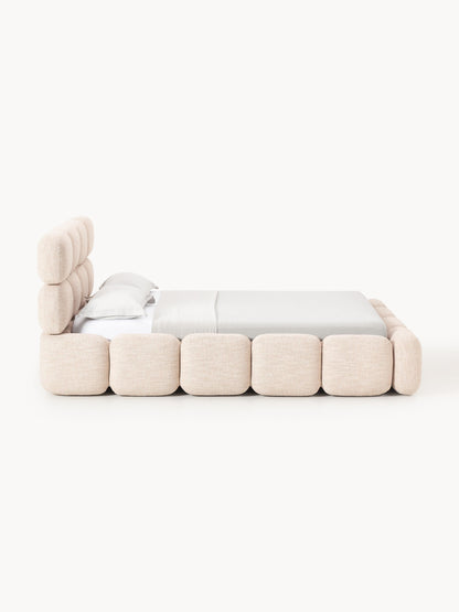 Polsterbett Tayla aus Bouclé