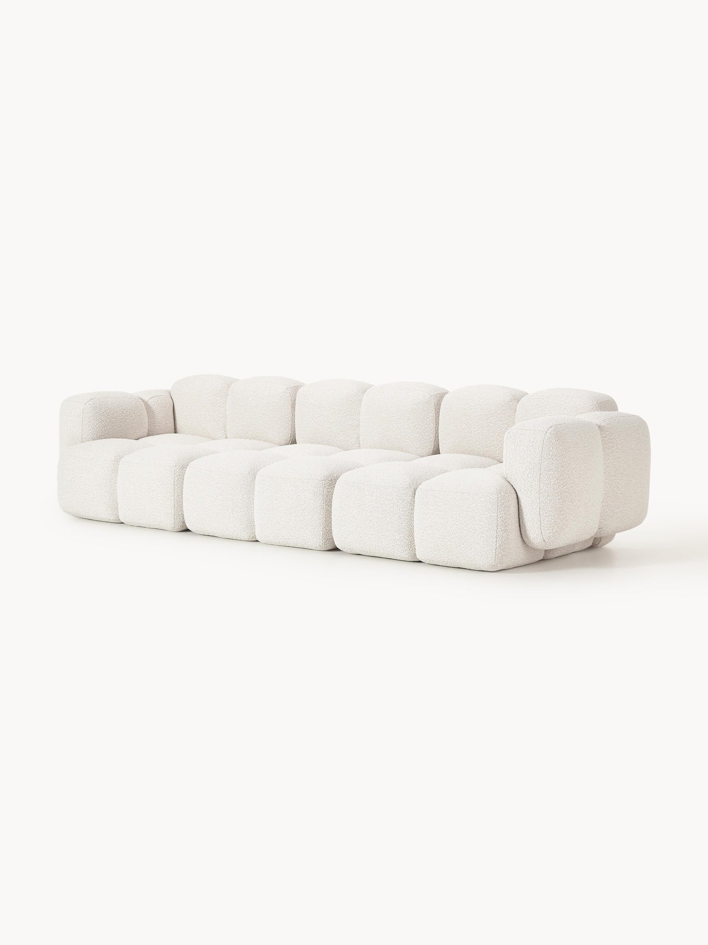 Modulares Sofa Tayla (4-Sitzer) aus Bouclé