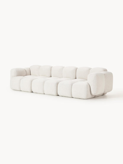 Modulares Sofa Tayla (4-Sitzer) aus Bouclé