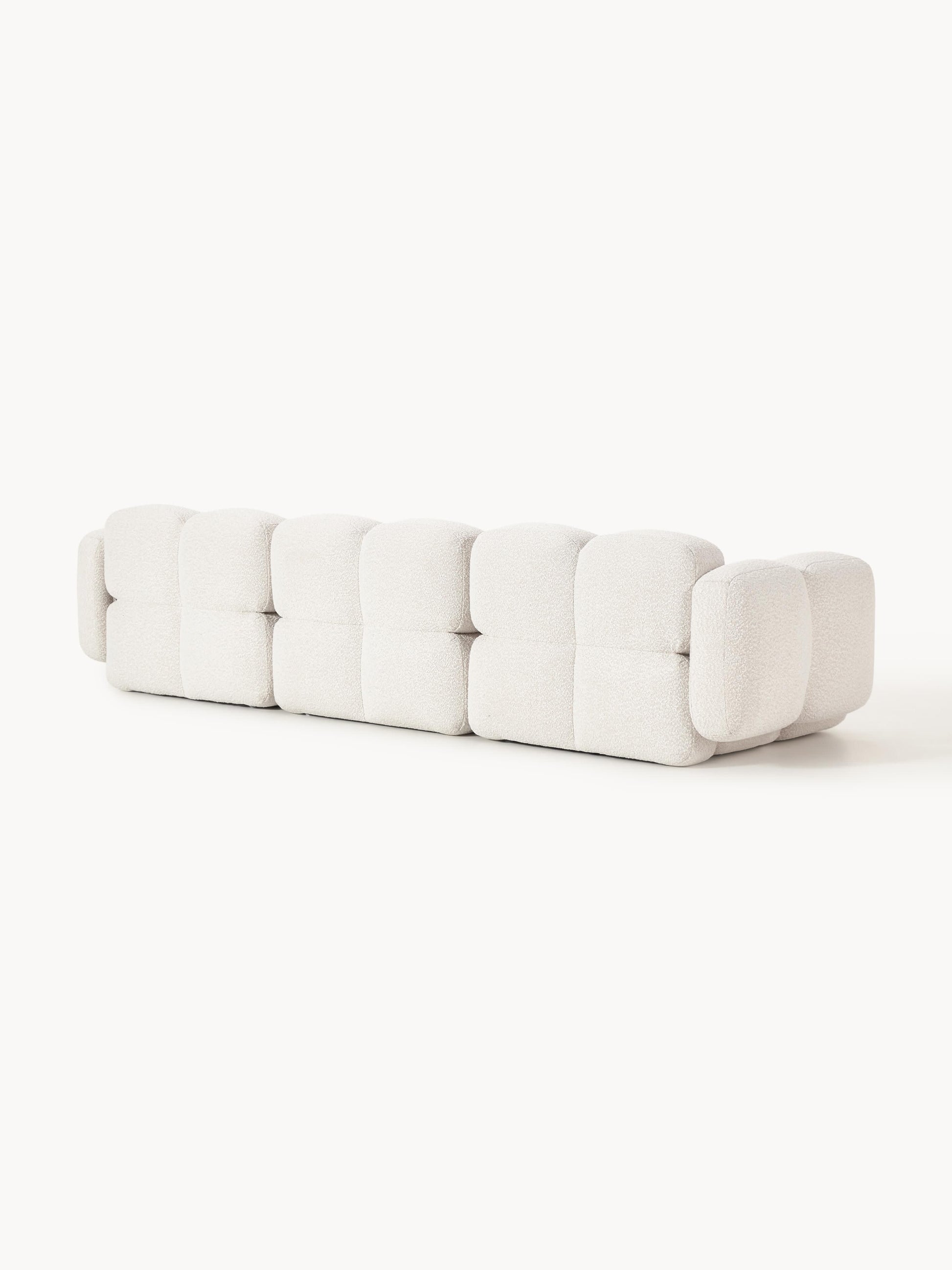Modulares Sofa Tayla (4-Sitzer) aus Bouclé