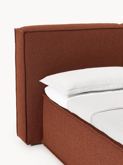 Bouclé-Boxspringbett Lennon