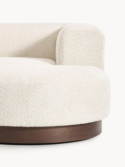 Modulares Ecksofa Natalie aus Teddy-Bouclé