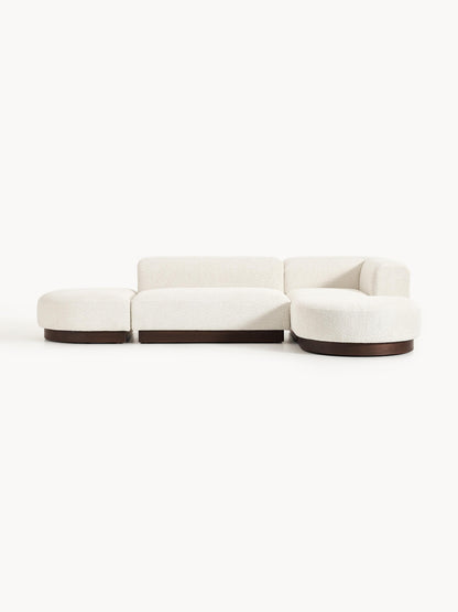 Galeriebild 1 - Modulares Ecksofa Natalie aus Teddy-Bouclé
