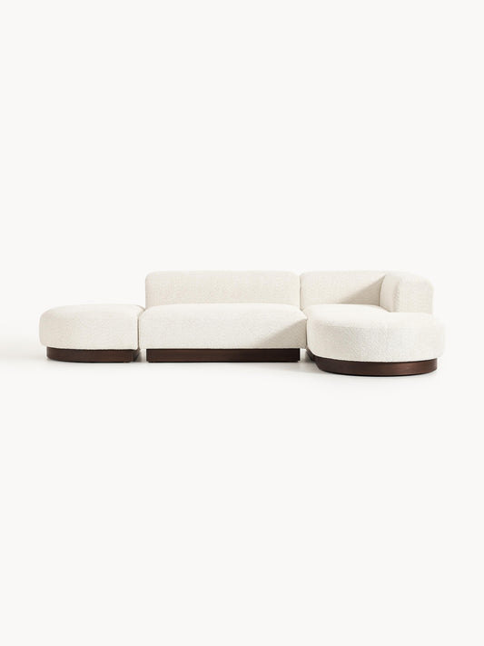 Galeriebild 1 - Modulares Ecksofa Natalie aus Teddy-Bouclé