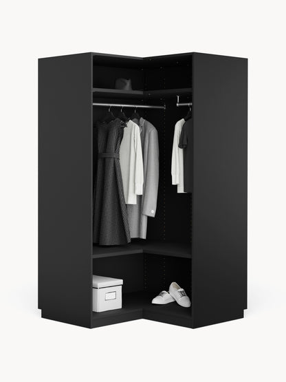 Modularer Eck-Kleiderschrank Leon, 115 cm Breite, in verschiedenen Größen
