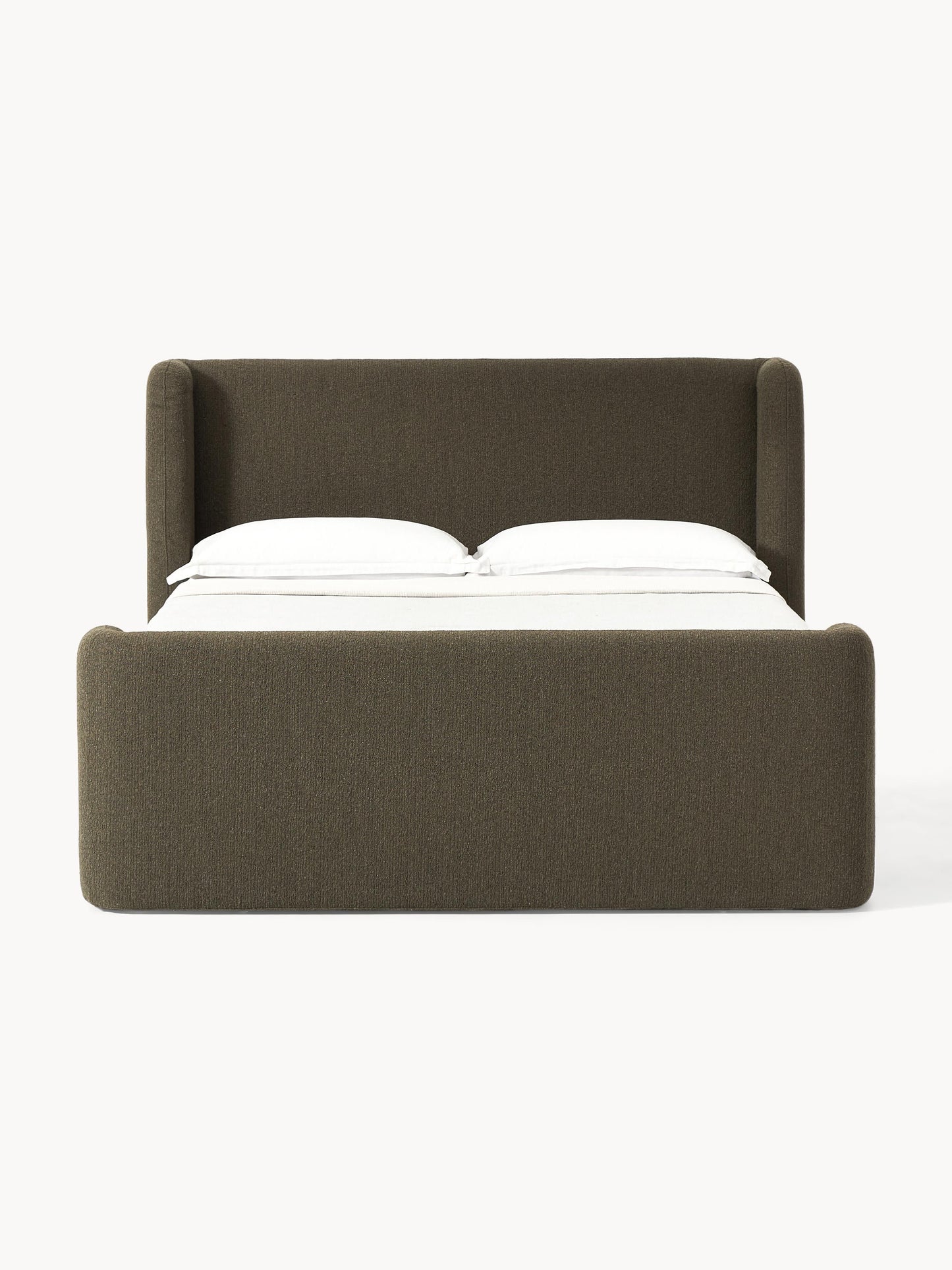 Bouclé-Boxspringbett Perla