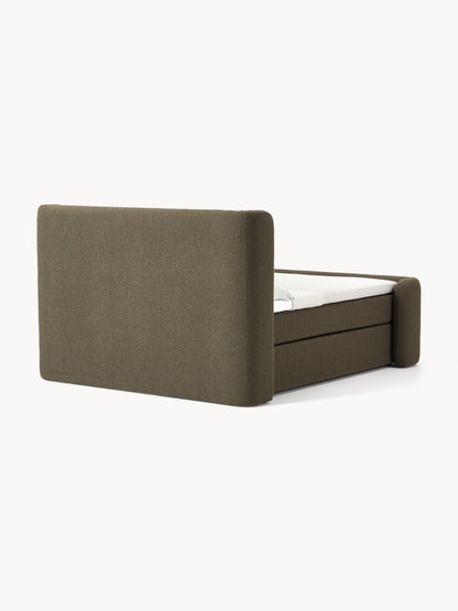 Bouclé-Boxspringbett Perla