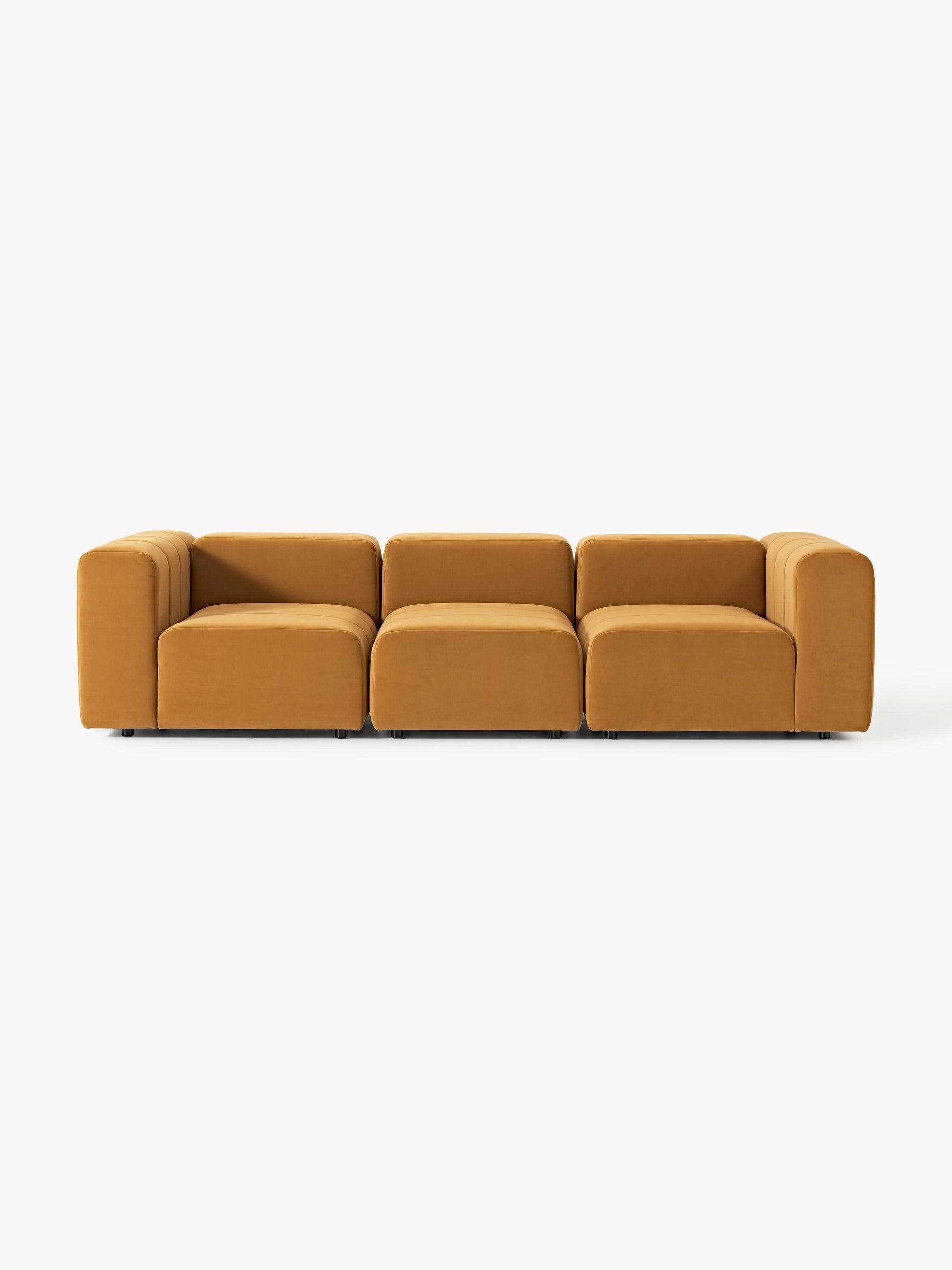 Galeriebild 1 - Modulares Samt-Sofa Lena (4-Sitzer)