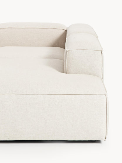 Modulares XL-Ecksofa Lennon (4-Sitzer) aus Leinen-Mix