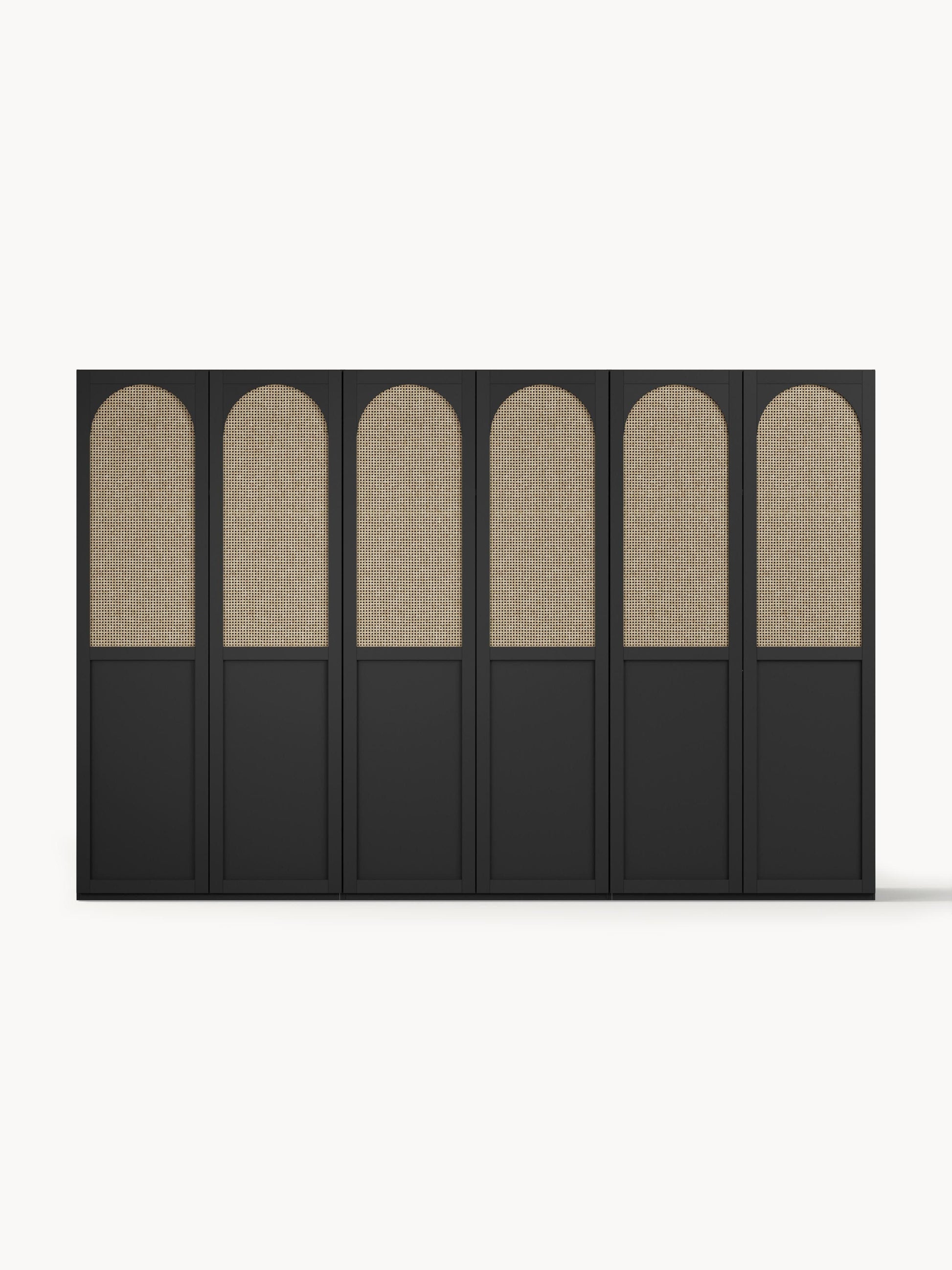 Modularer Drehtürenschrank Jeanne, 300 cm Breite, in verschiedenen Größen