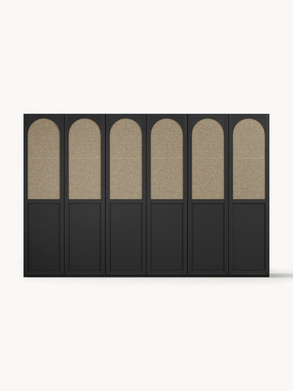 Modularer Drehtürenschrank Jeanne, 300 cm Breite, in verschiedenen Größen