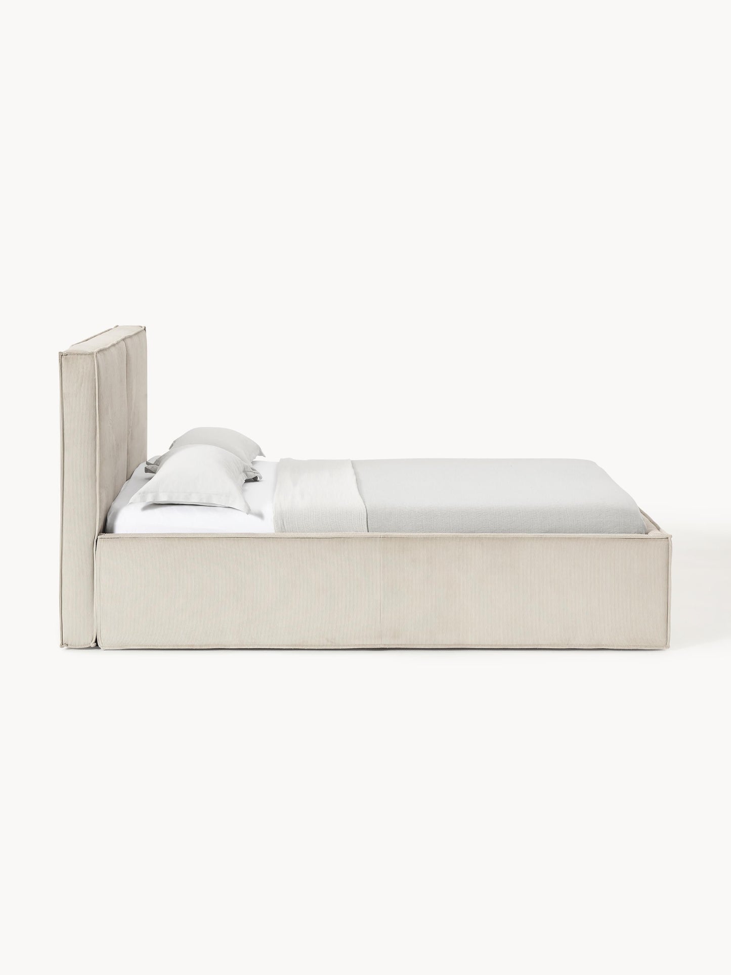 Cord-Polsterbett Dream mit Stauraum