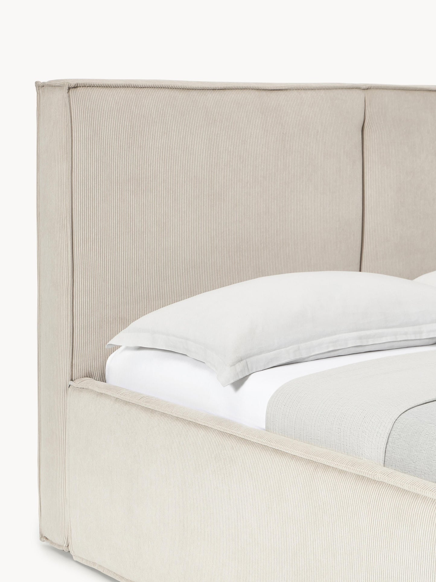 Cord-Polsterbett Dream mit Stauraum