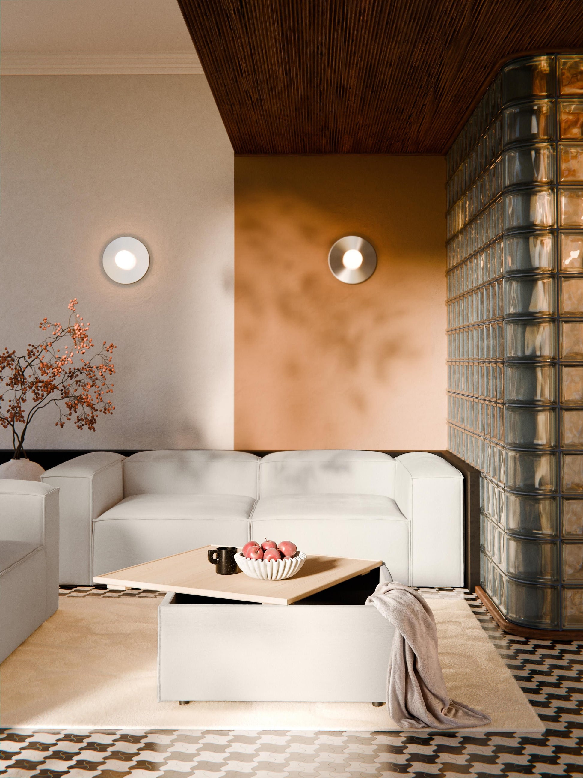 Sofa-Hocker Lennon mit Stauraum