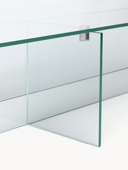 Großer Glas-Couchtisch Anouk, B 160 cm