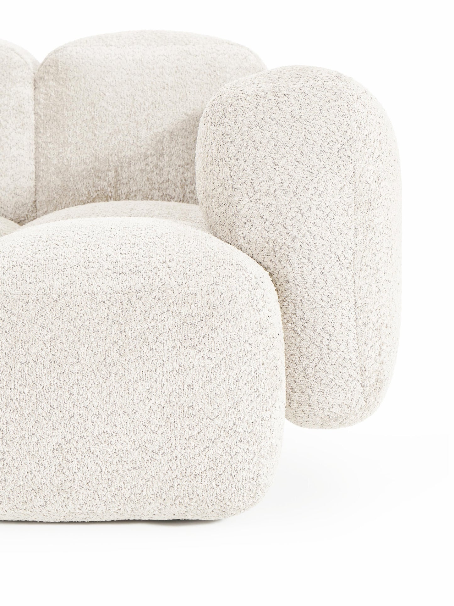 Eckmodul Tayla aus Teddy-Bouclé