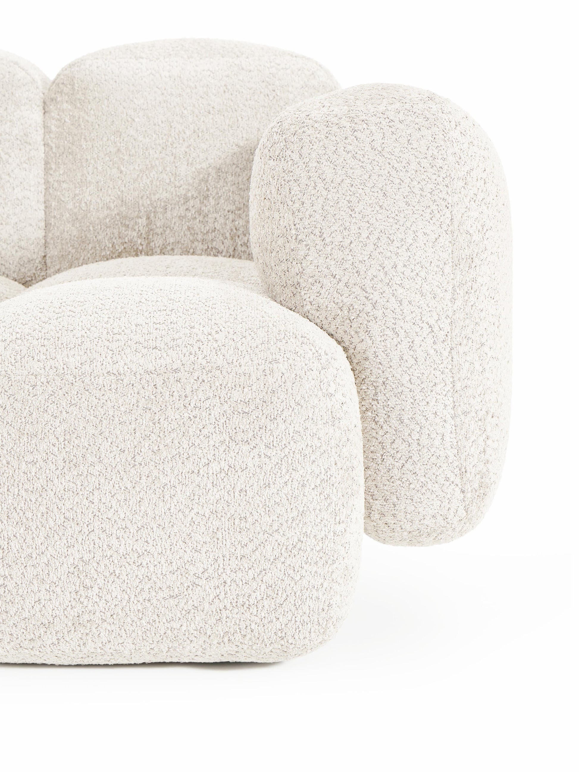 Eckmodul Tayla aus Teddy-Bouclé