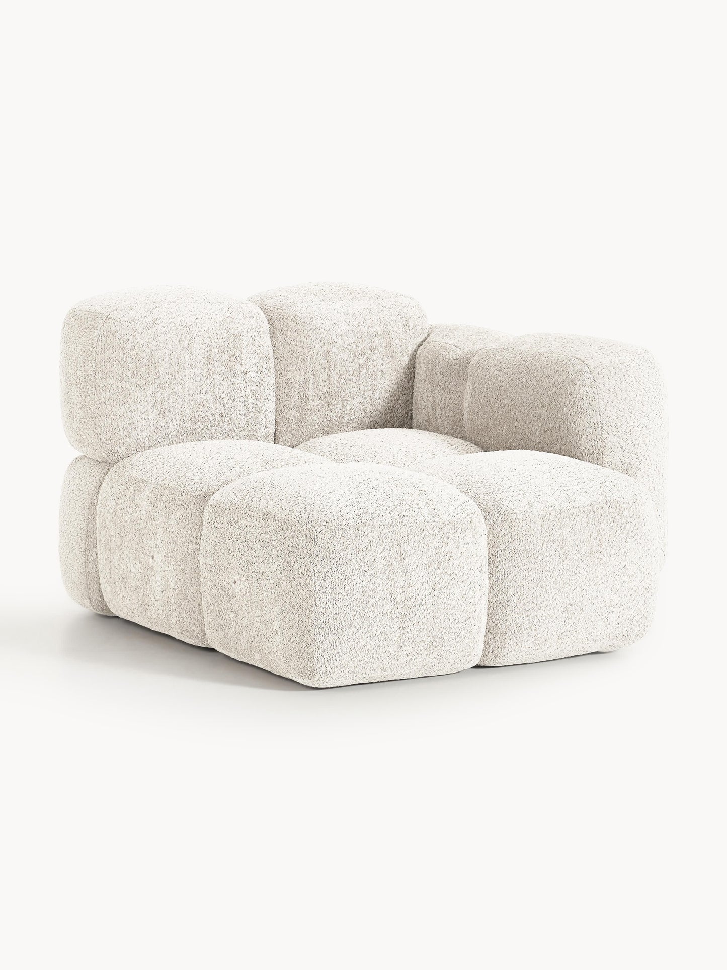 Eckmodul Tayla aus Teddy-Bouclé