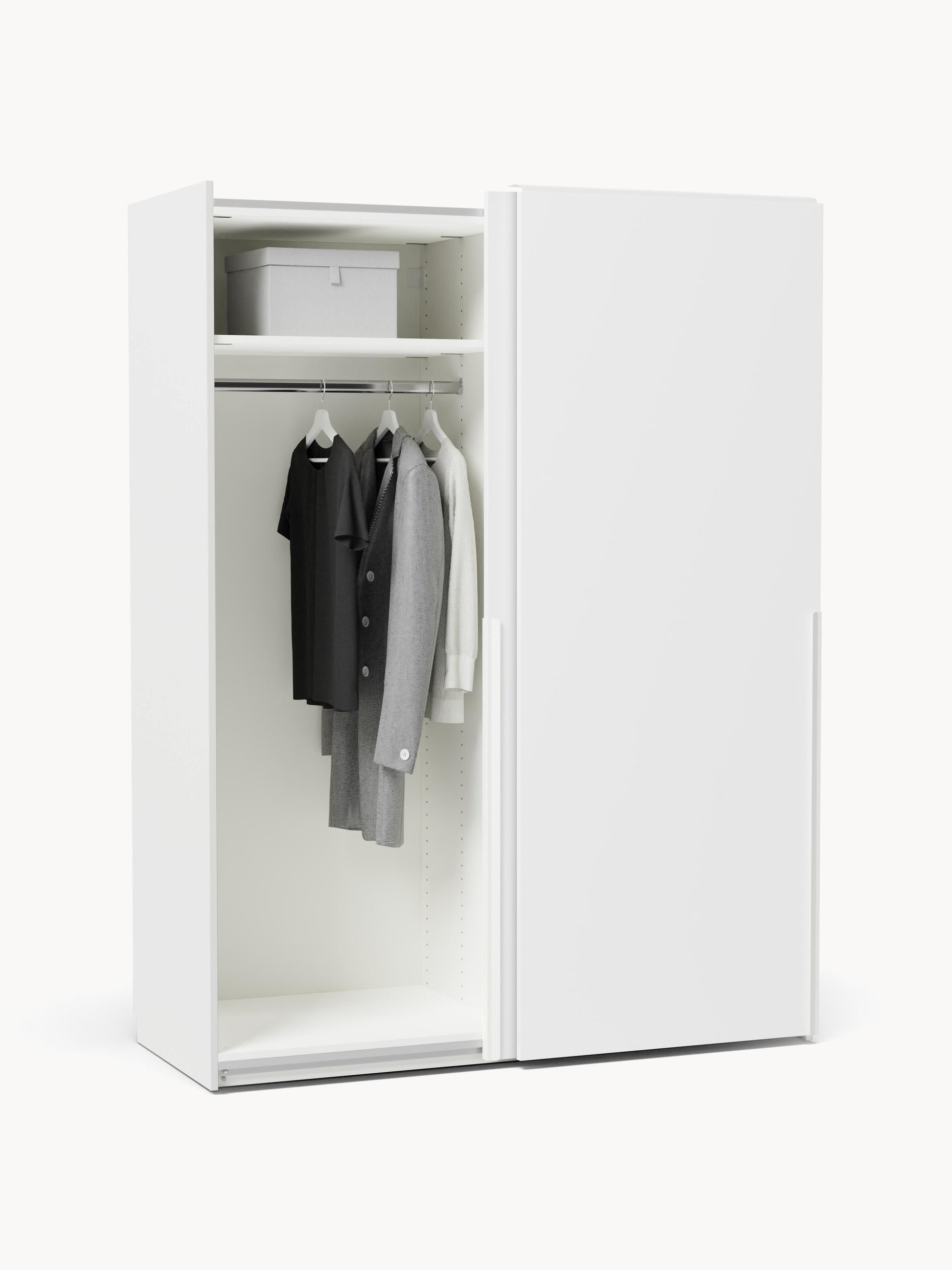 Modularer Schwebetürenschrank Leon, 150 cm Breite, in verschiedenen Größen
