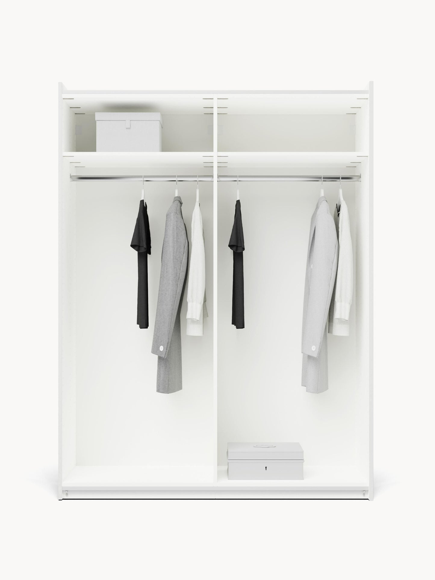 Modularer Schwebetürenschrank Leon, 150 cm Breite, in verschiedenen Größen