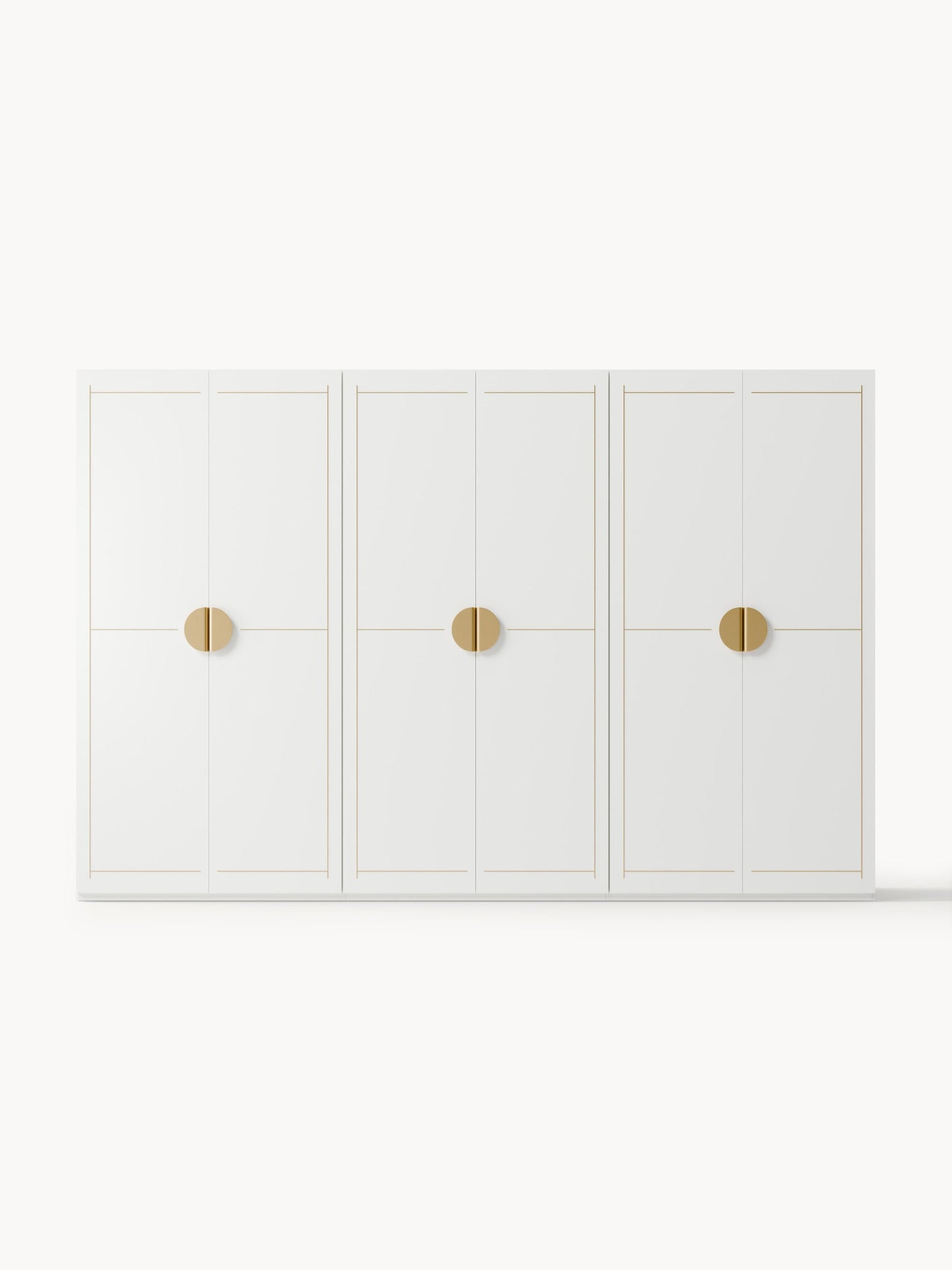 Modularer Drehtürenschrank Denise, 300 cm Breite, in verschiedenen Größen