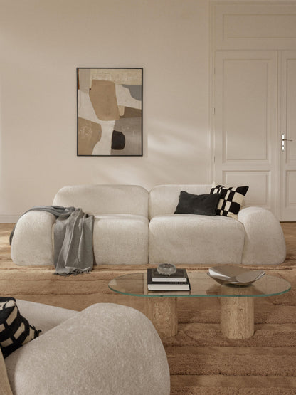 Modulares Teddy-Bouclé-Sofa Wolke (3-Sitzer)