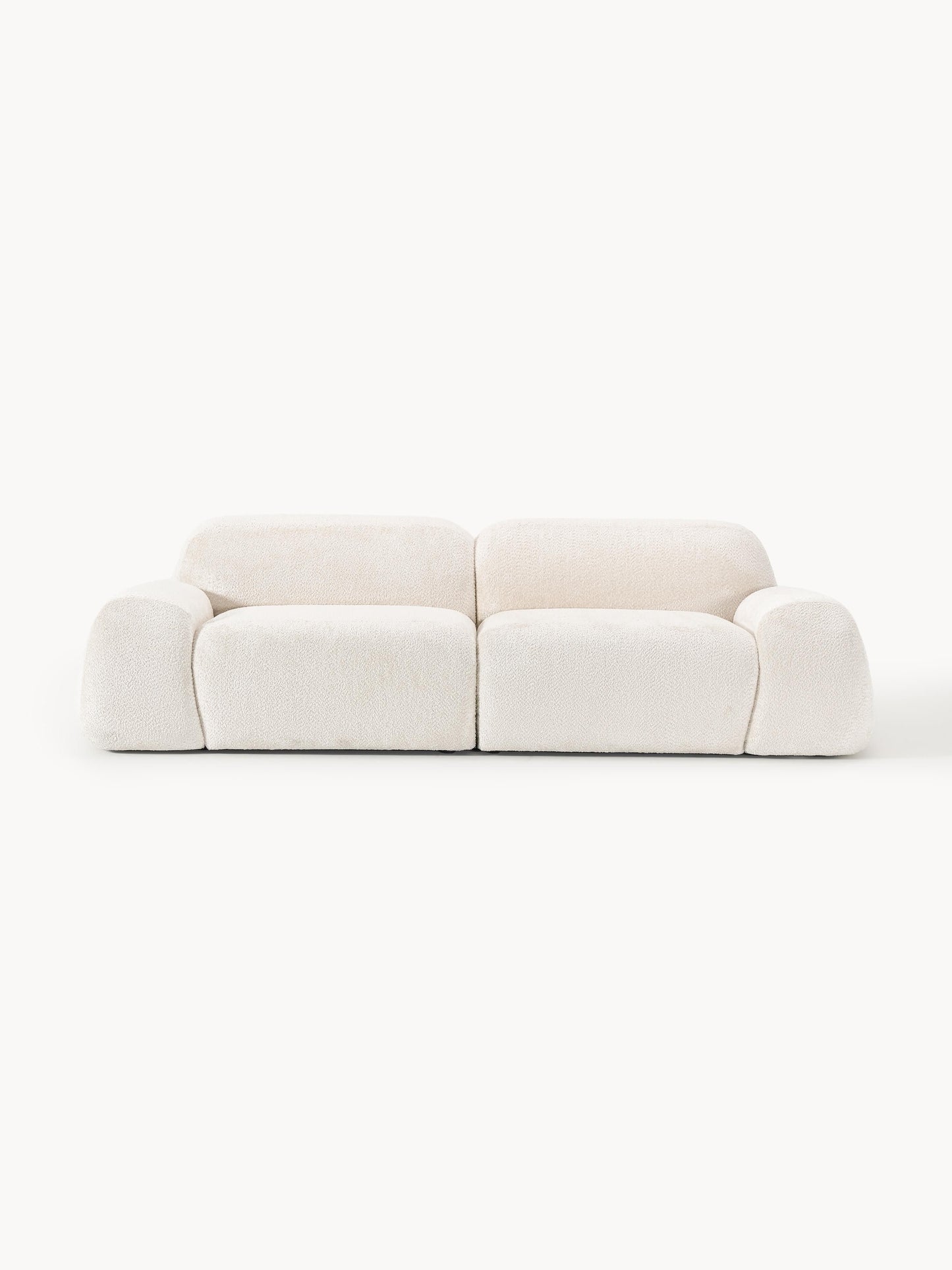 Galeriebild 1 - Modulares Teddy-Bouclé-Sofa Wolke (3-Sitzer)