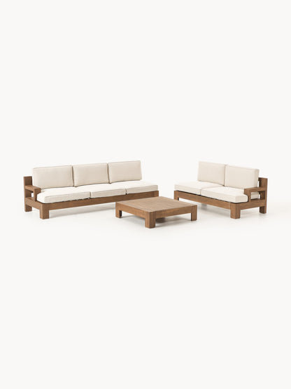 Modulares Garten-Lounge-Set Joshua aus Akazienholz, 4er-Set