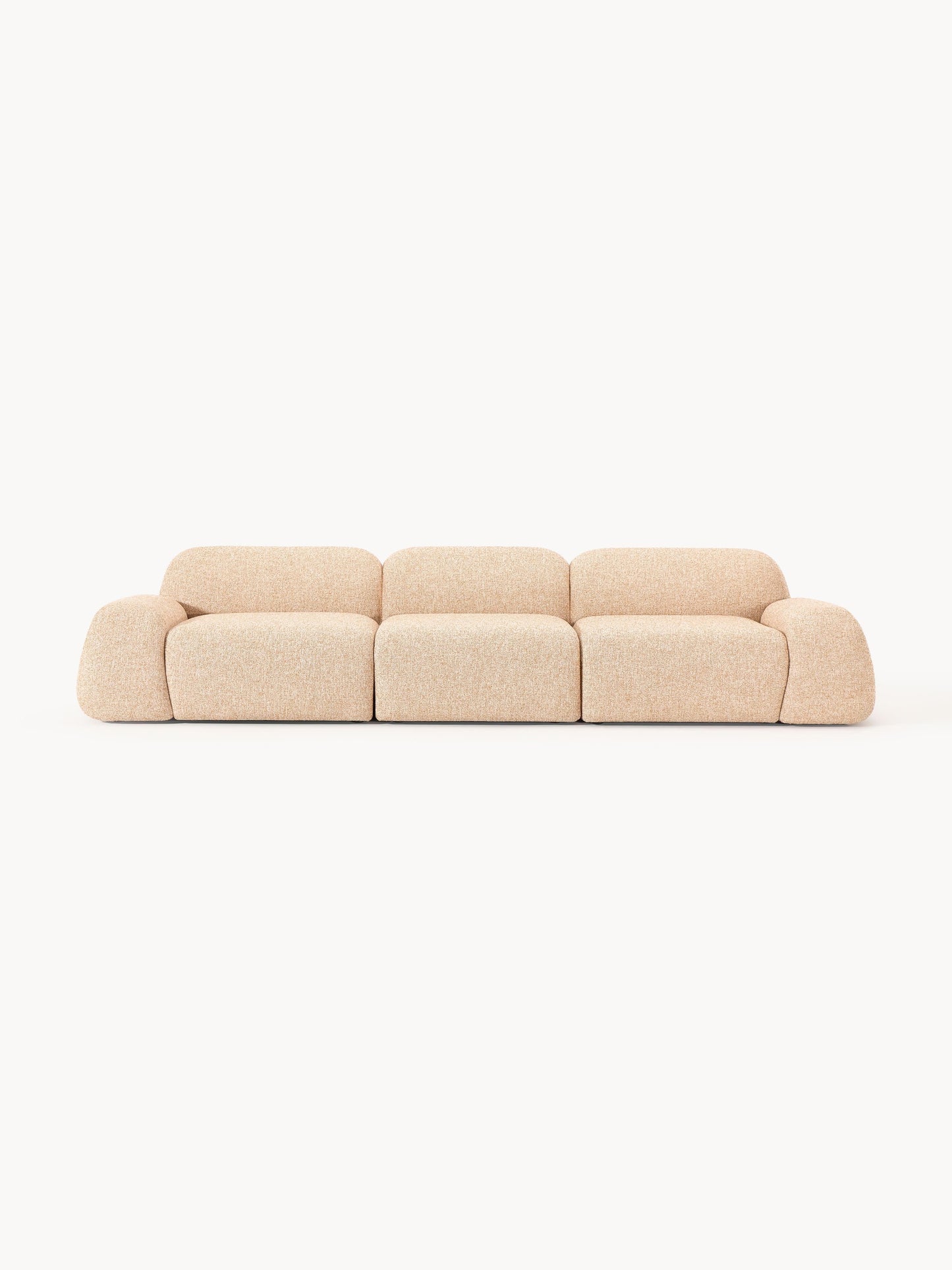 Galeriebild 1 - Modulares Bouclé-Sofa Wolke (4-Sitzer)