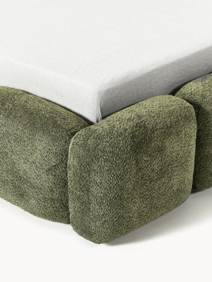 Polsterbett Tayla aus Teddy-Bouclé
