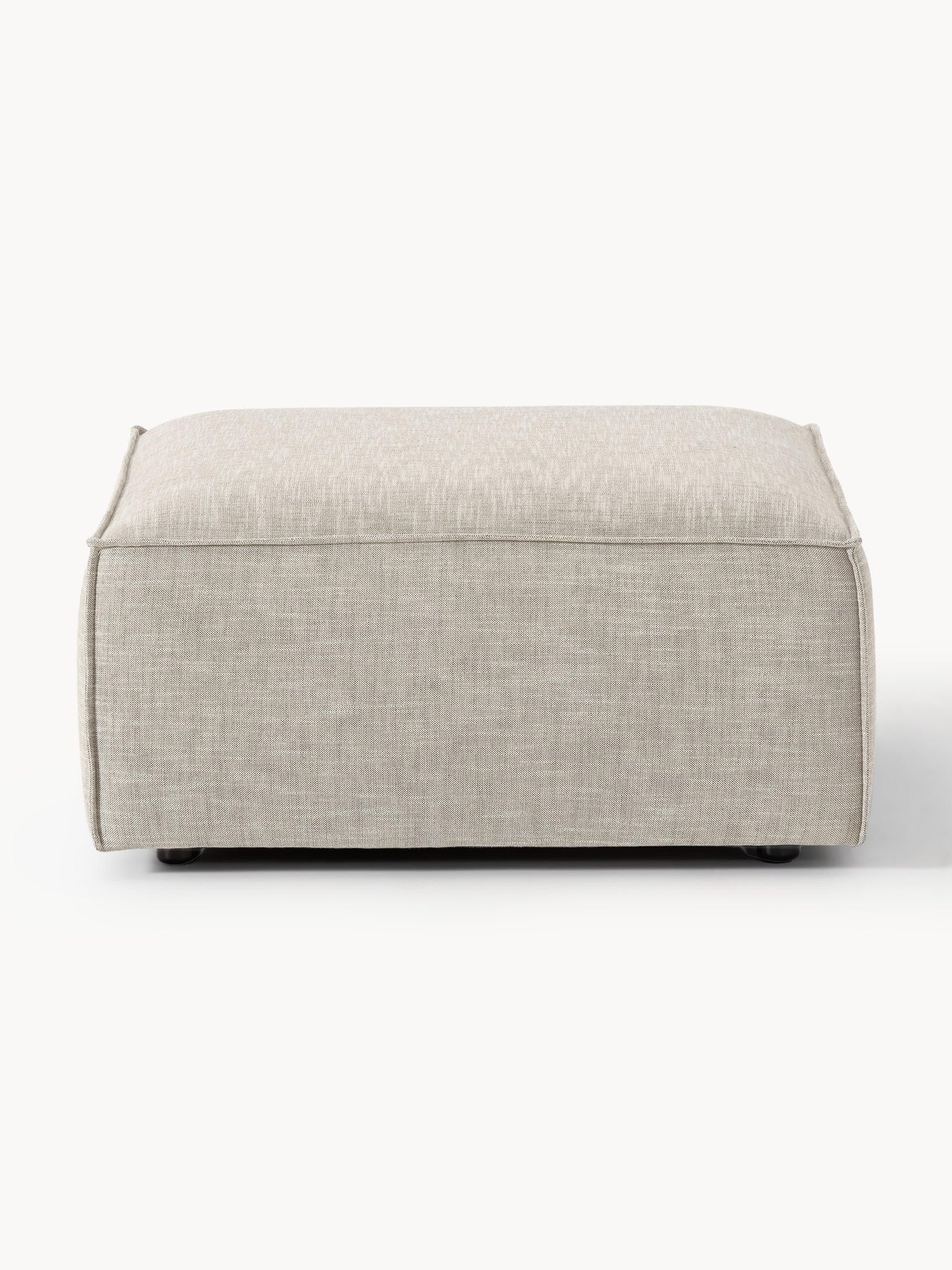 Sofa-Hocker Lennon aus Leinen-Mix