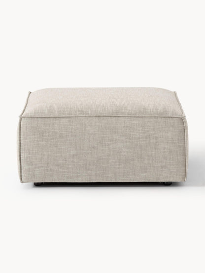 Sofa-Hocker Lennon aus Leinen-Mix