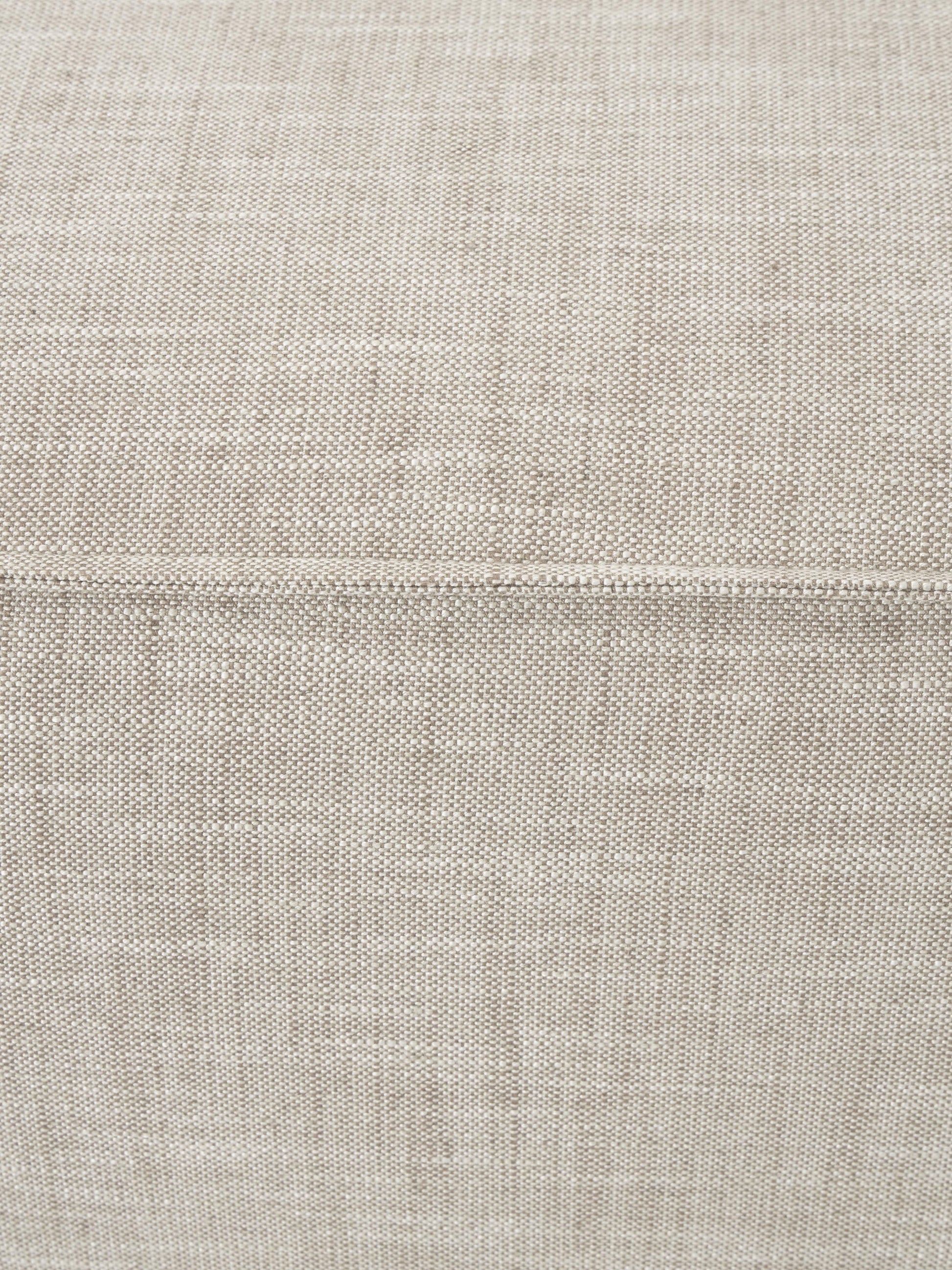 Sofa-Hocker Lennon aus Leinen-Mix