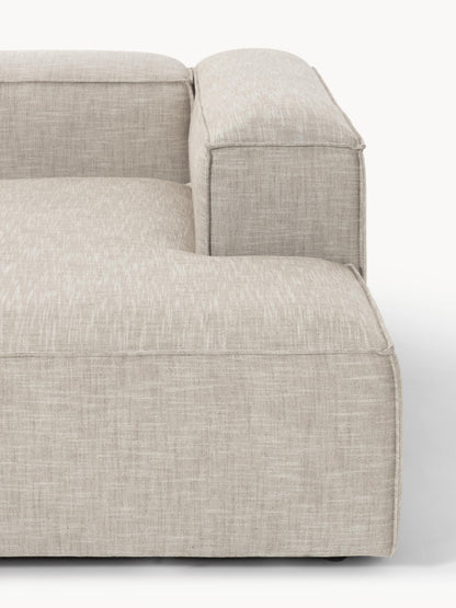 Modulares Ecksofa Lennon (2-Sitzer) aus Leinen-Mix