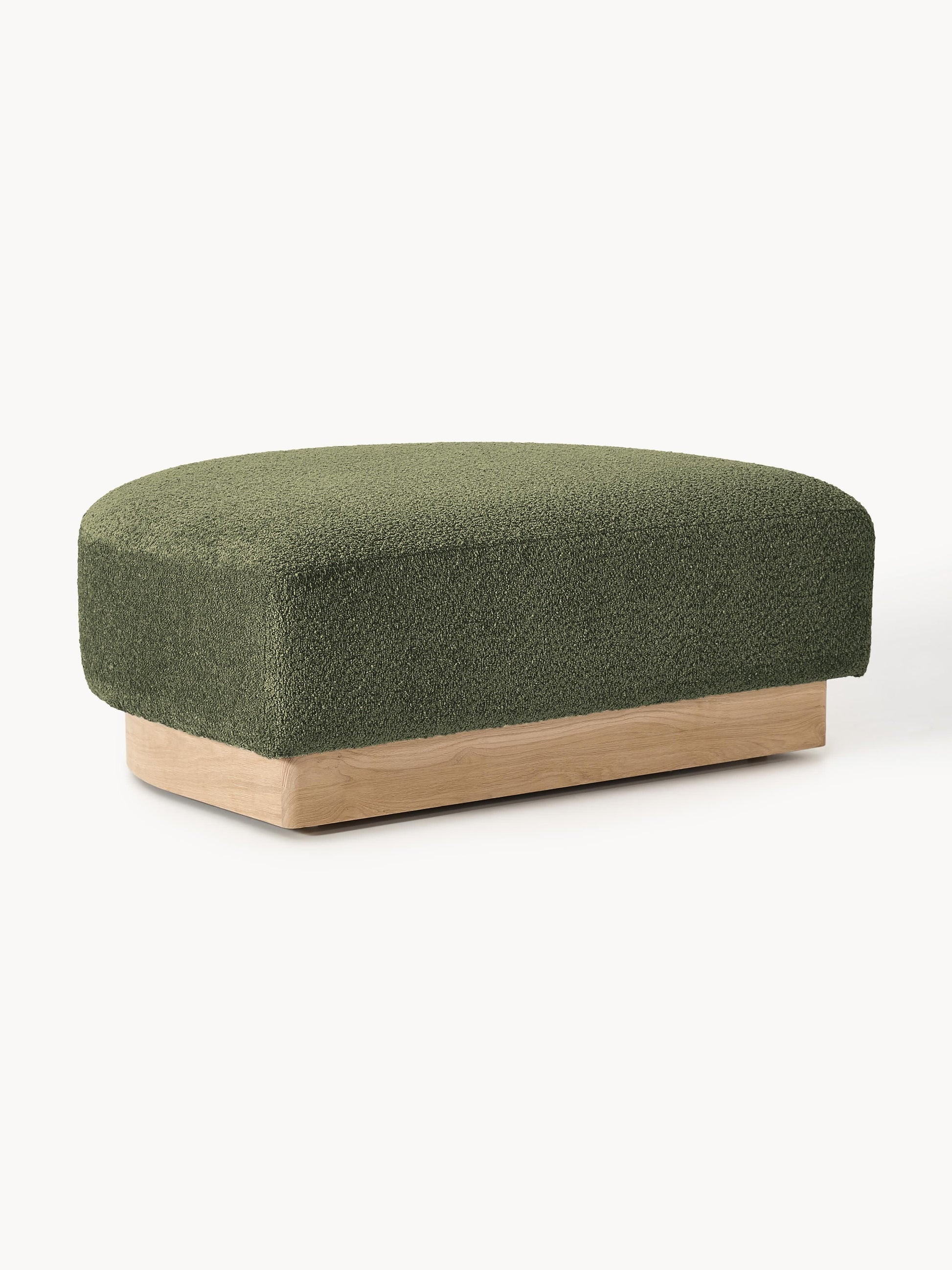 Sofa-Hocker Natalie aus Teddy-Bouclé