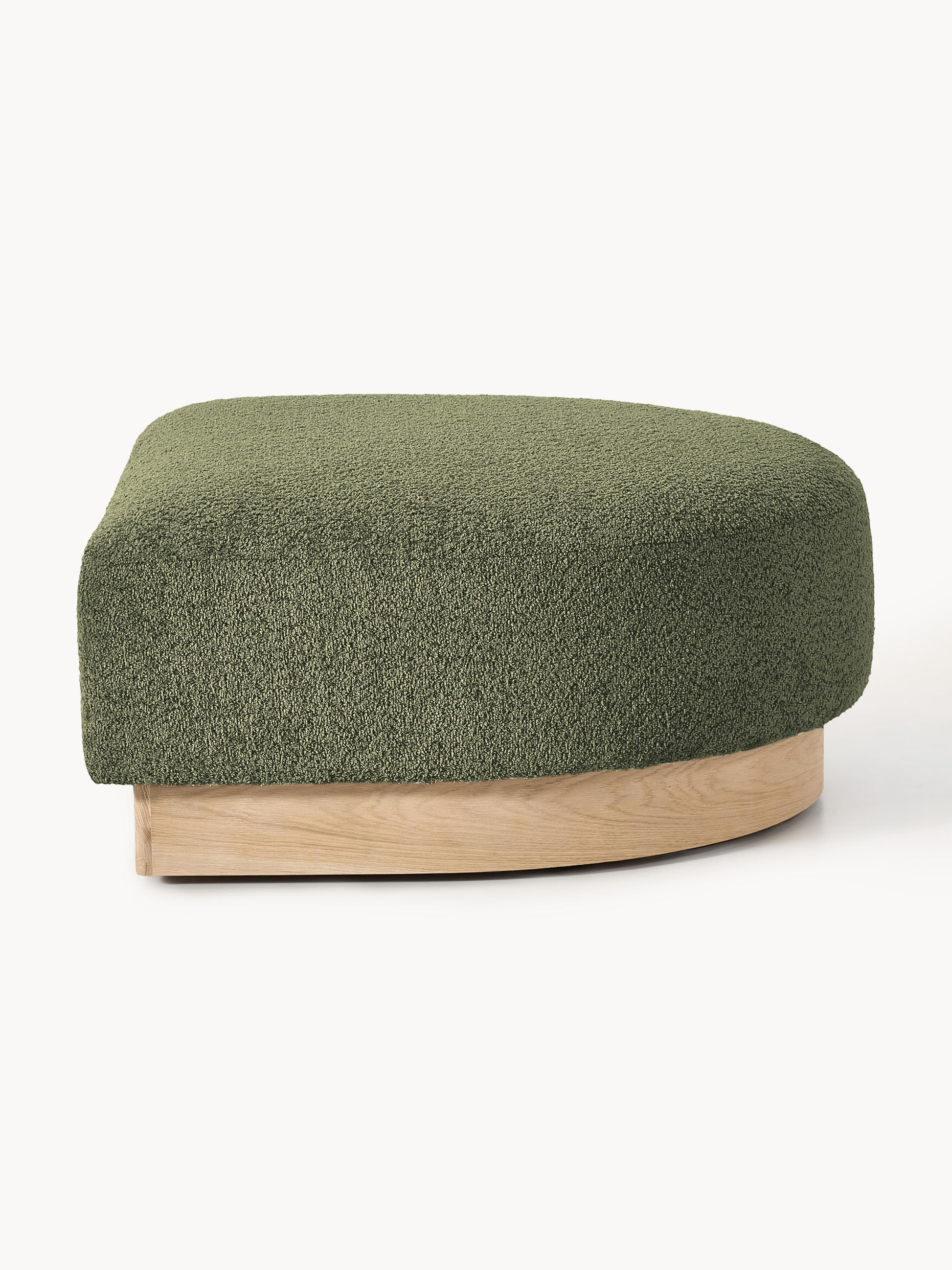Sofa-Hocker Natalie aus Teddy-Bouclé