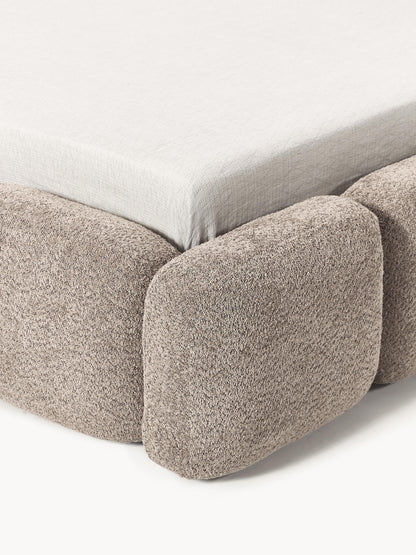 Polsterbett Tayla aus Teddy-Bouclé