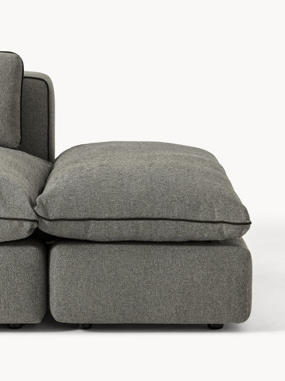 Modulares XL-Sofa Felix (3-Sitzer) mit Hocker
