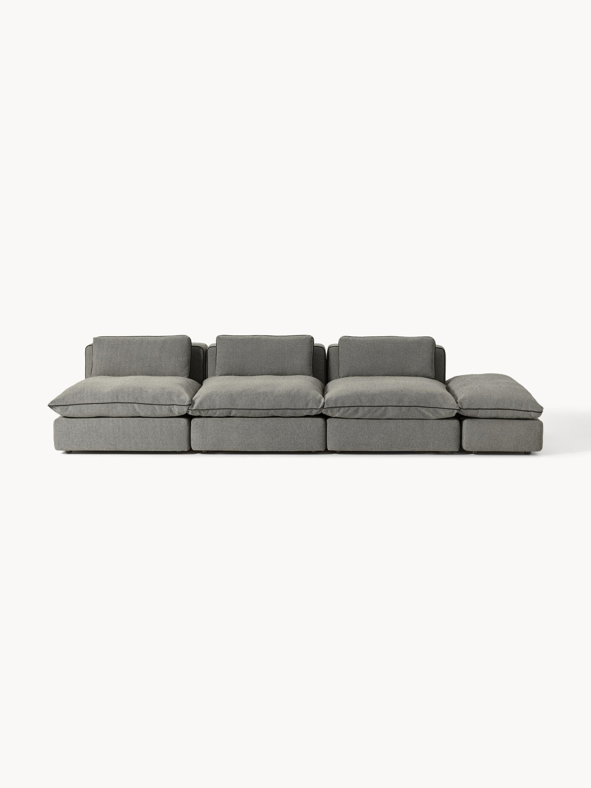Galeriebild 1 - Modulares XL-Sofa Felix (3-Sitzer) mit Hocker