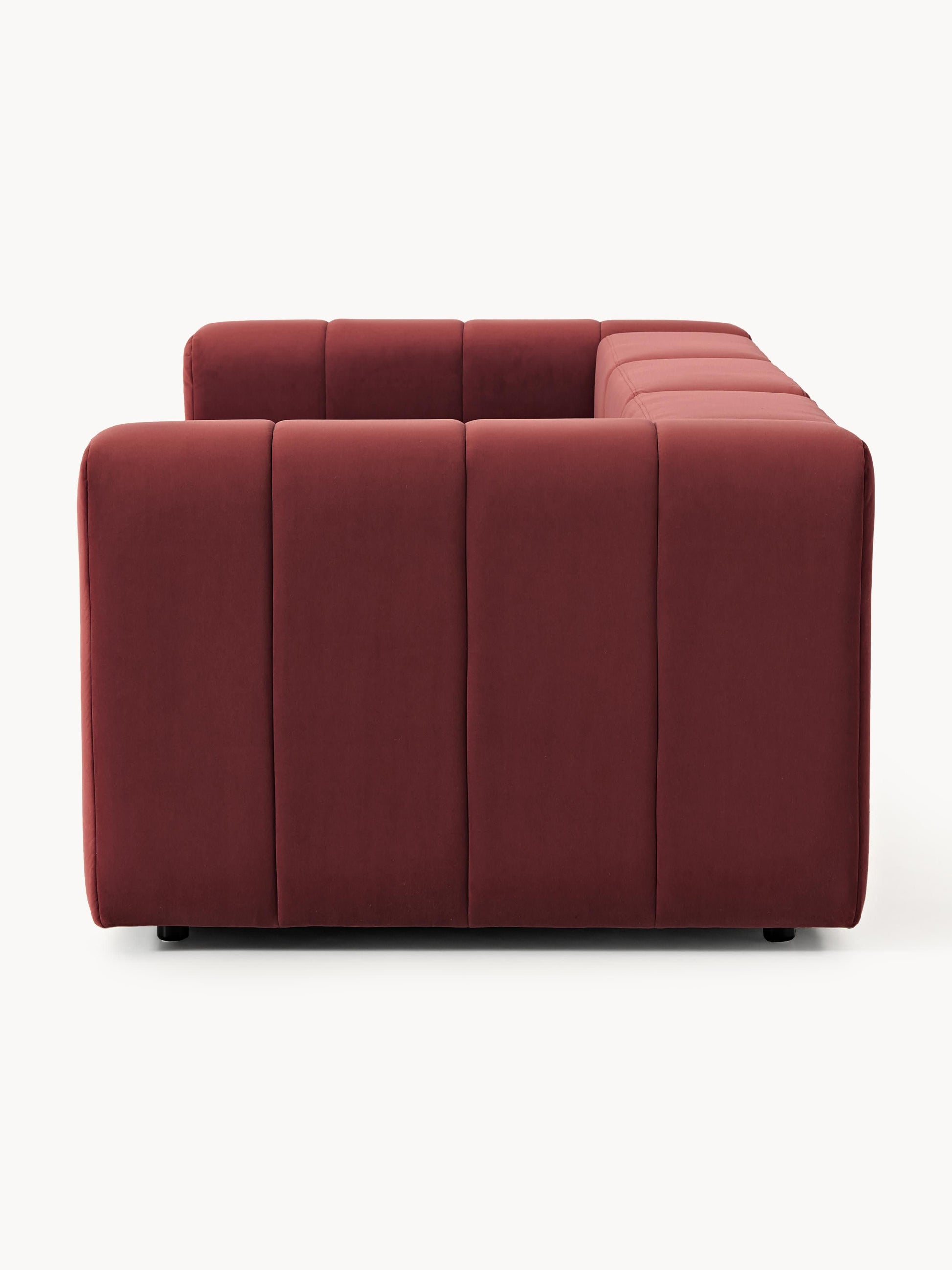 Modulares Samt-Sofa Lena (4-Sitzer)