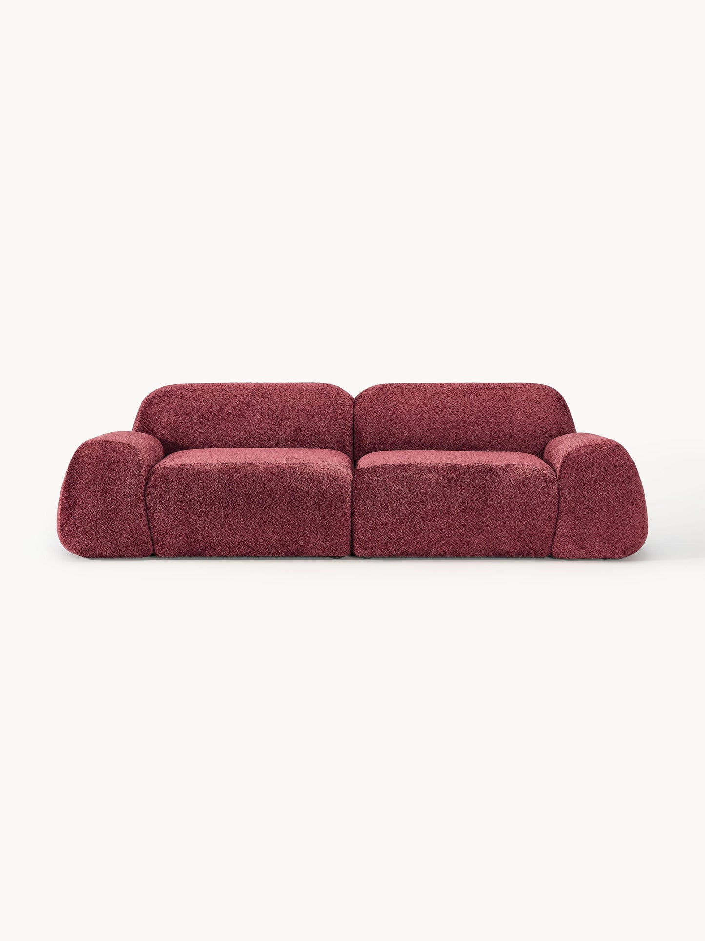 Galeriebild 1 - Modulares Teddy-Bouclé-Sofa Wolke (3-Sitzer)