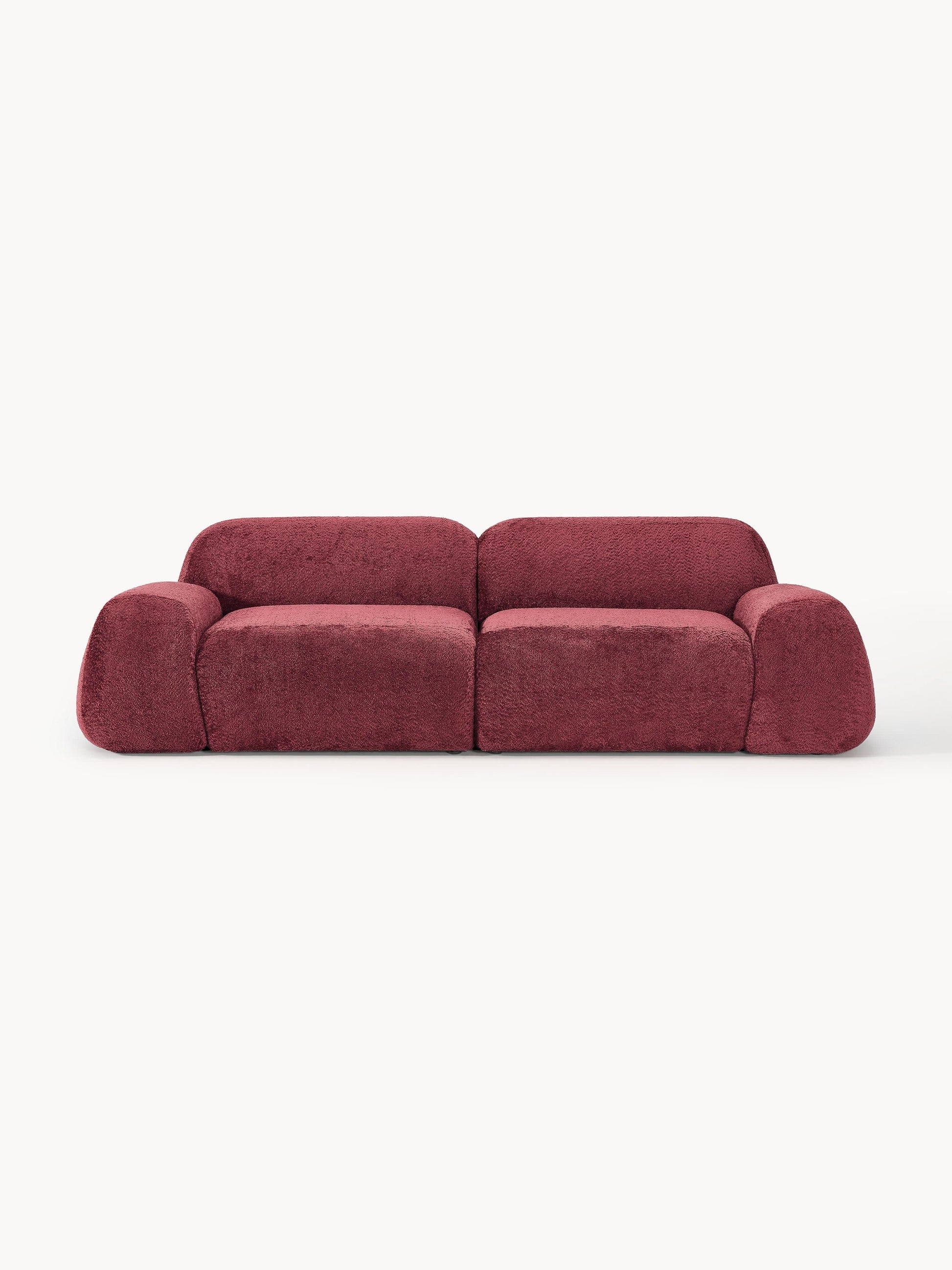 Galeriebild 1 - Modulares Teddy-Bouclé-Sofa Wolke (3-Sitzer)