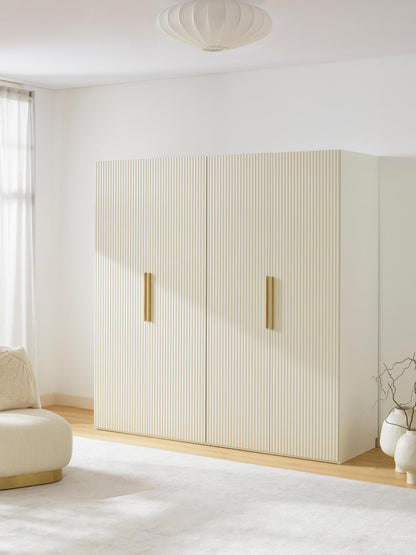 Modularer Drehtürenschrank Simone, 200 cm Breite, in verschiedenen Größen